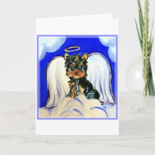 Yorkie Poo Angel Card