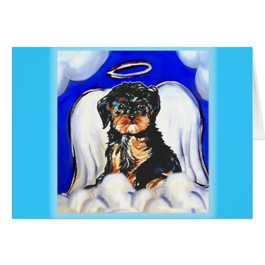 Yorkie Poo Angel Cards (Front Horizontal)