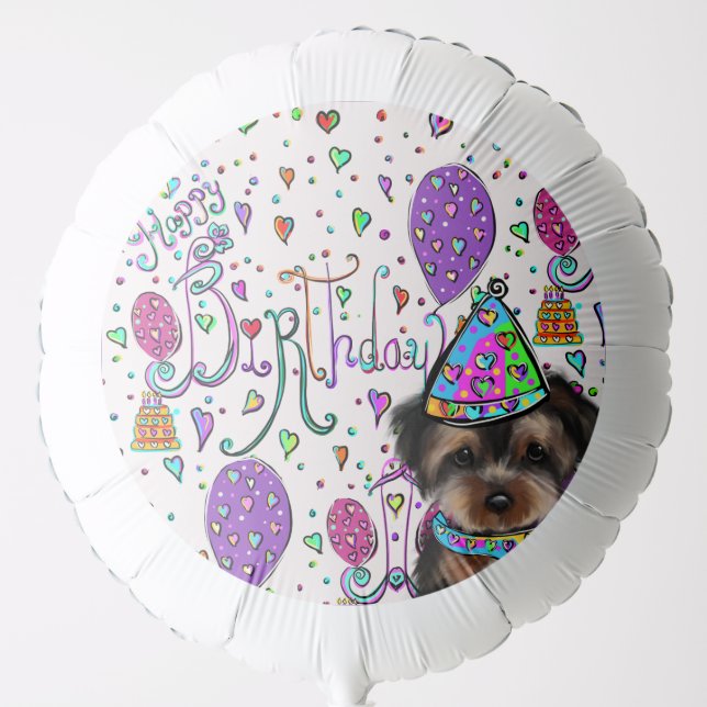 Yorkie Poo Balloon (Front)