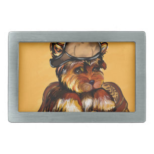 YORKIE POO BELT BUCKLE