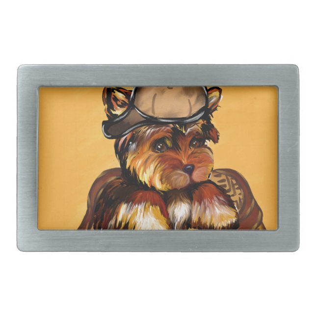 YORKIE POO BELT BUCKLE (Front)