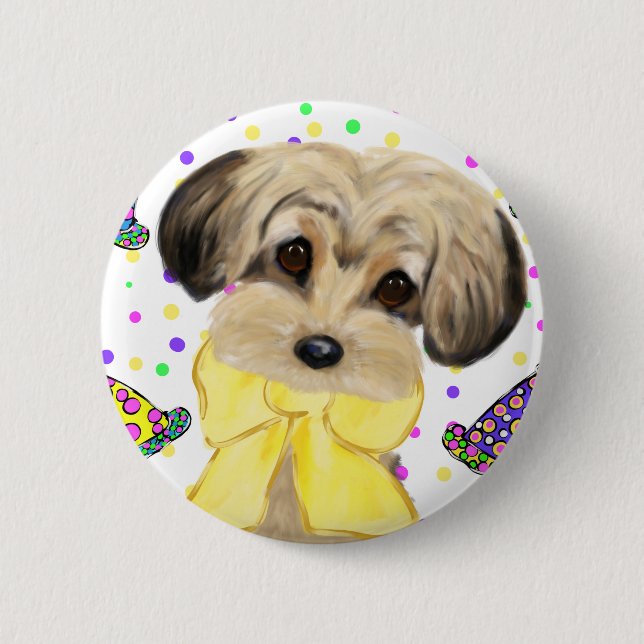 Yorkie Poo Button (Front)