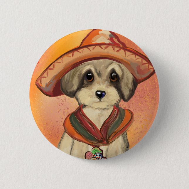 Yorkie Poo Button (Front)