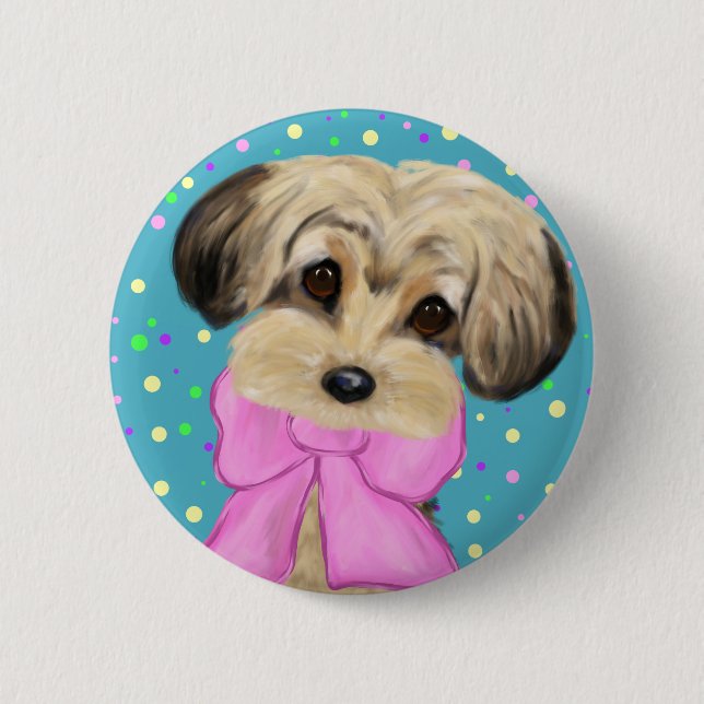 Yorkie Poo Button (Front)