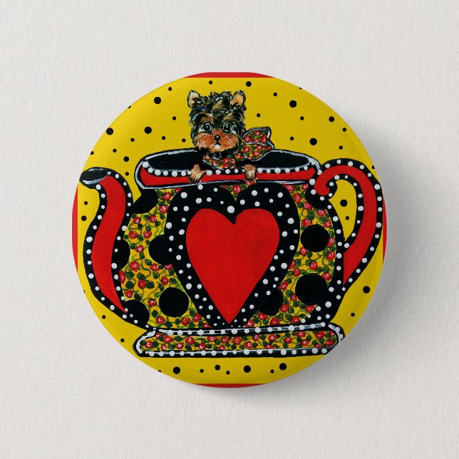 Yorkie Poo Button (Front)