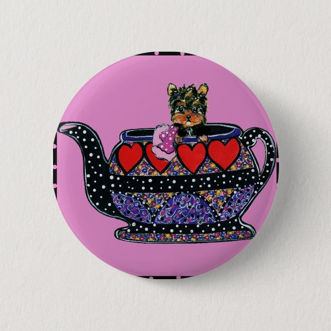 Yorkie Poo Button (Front)