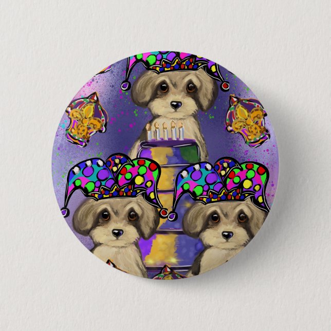 Yorkie Poo Button (Front)