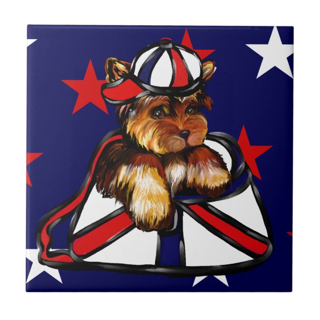 YORKIE POO CERAMIC TILE (Front)