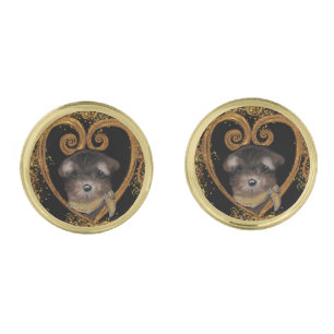 Yorkie Poo Cufflinks