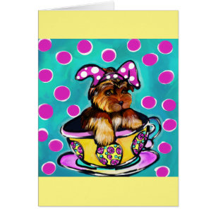 Yorkie Poo Easter Cards