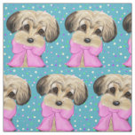 Yorkie poo fabric
