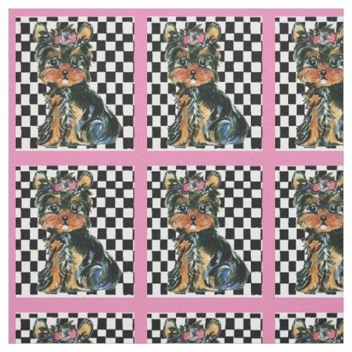 YORKIE POO FABRIC