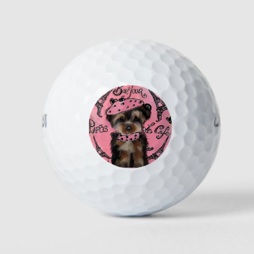 YORKIE POO           GOLF BALLS