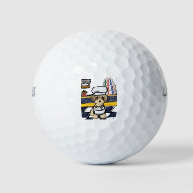 Yorkie Poo Golf Balls (Front)