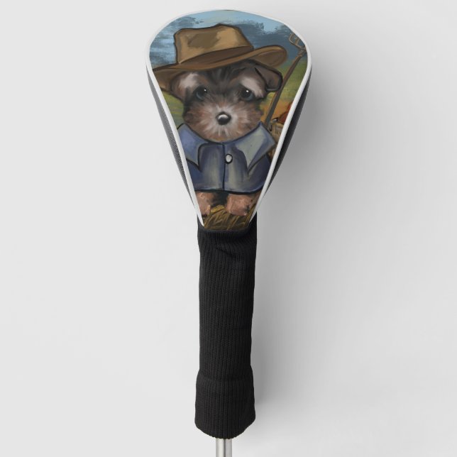 Yorkie Poo Golf Head Cover (Front)