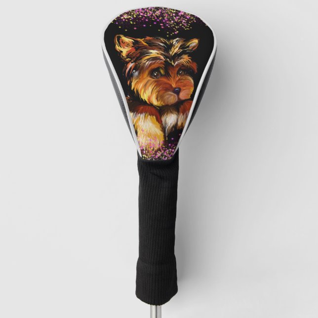 Yorkie Poo Golf Head Cover (Front)
