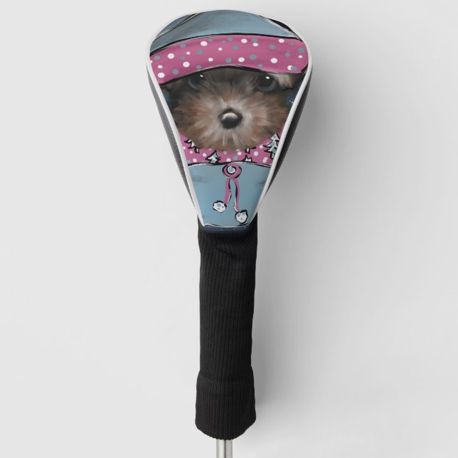 Yorkie Poo Golf Head Cover (Front)