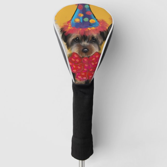 Yorkie Poo  Golf Head Cover (Front)