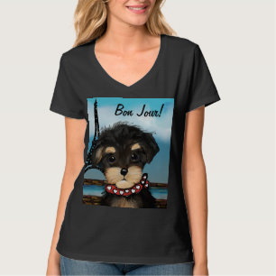 YORKIE POO  IN PARIS     T-Shirt