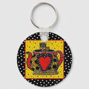 Yorkie Poo Keychain