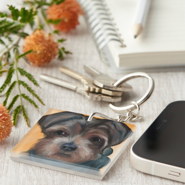 YORKIE POO           KEYCHAIN (Front Right)
