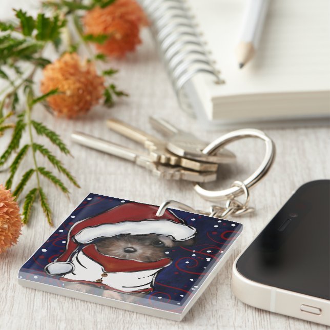 Yorkie Poo Keychain (Front Right)