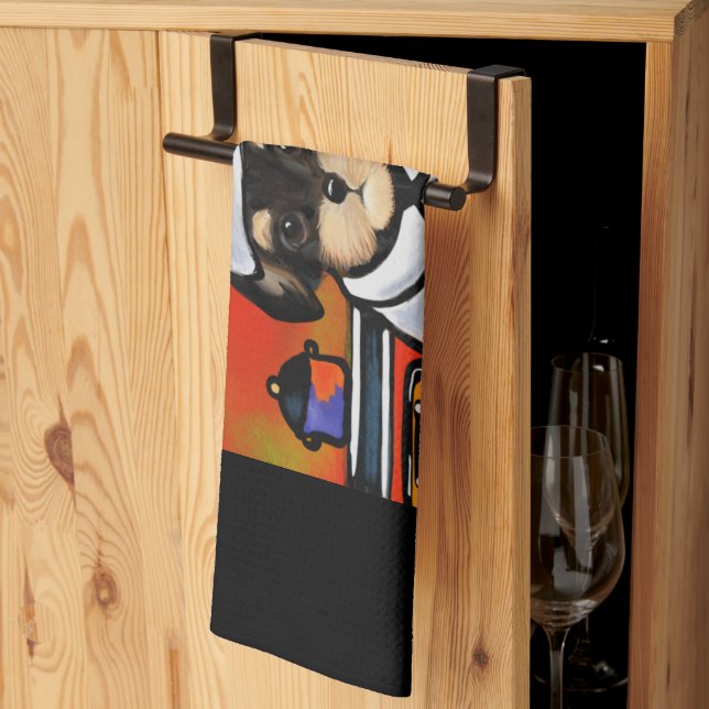 YORKIE POO     KITCHEN TOWEL (Thirds Fold)