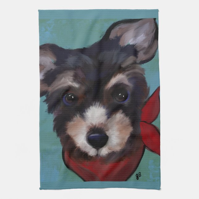 Yorkie Poo            Kitchen Towel (Vertical)