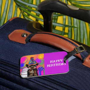 YORKIE POO LUGGAGE TAG