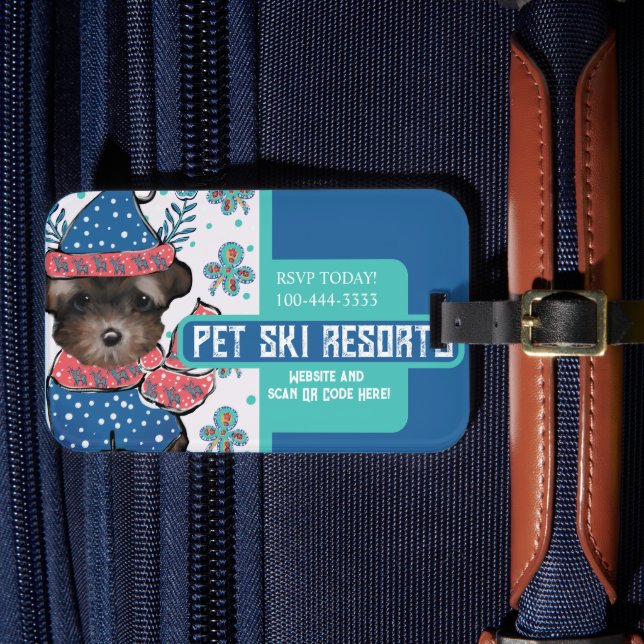 Yorkie Poo  Luggage Tag (Front Insitu 4)