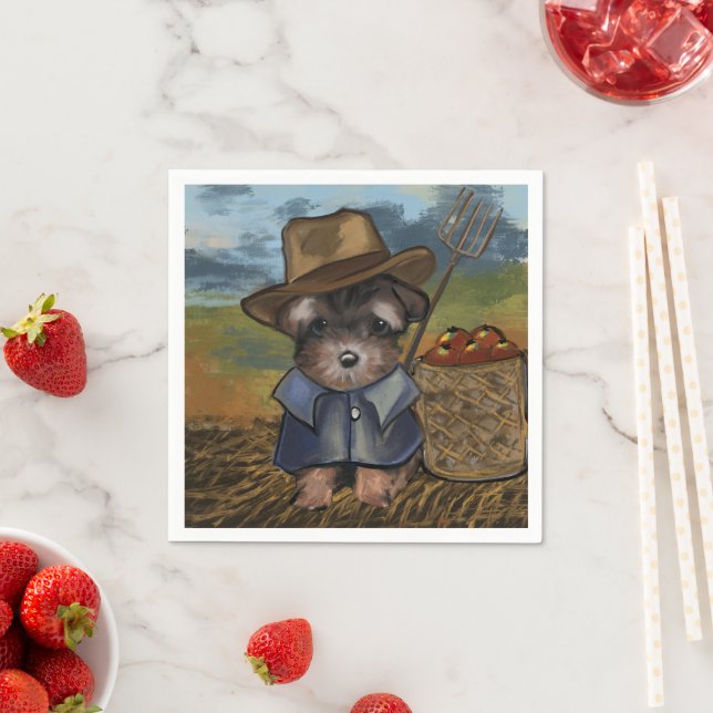 Yorkie Poo Napkins (Insitu)