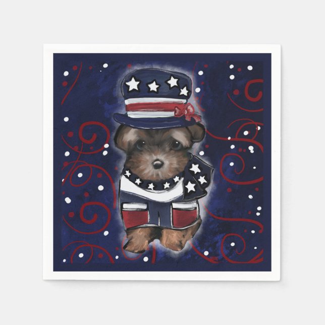 Yorkie Poo Napkins (Front)