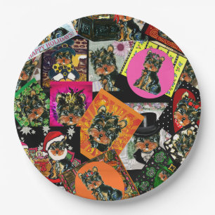 YORKIE POO PAPER PLATES