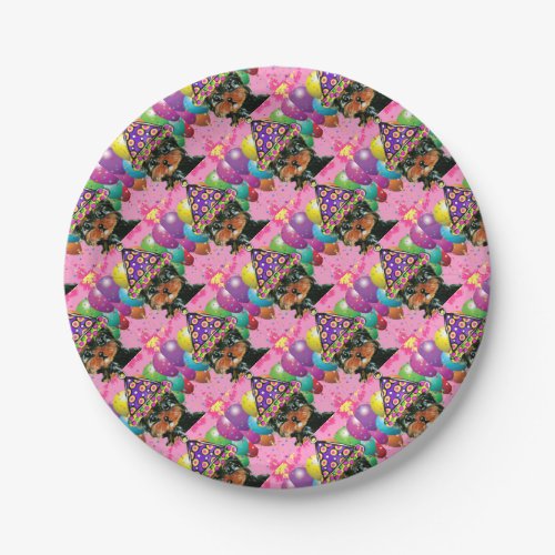 Yorkie Poo Party Dog Paper Plates