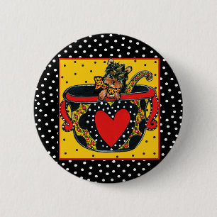 Yorkie Poo Pinback Button
