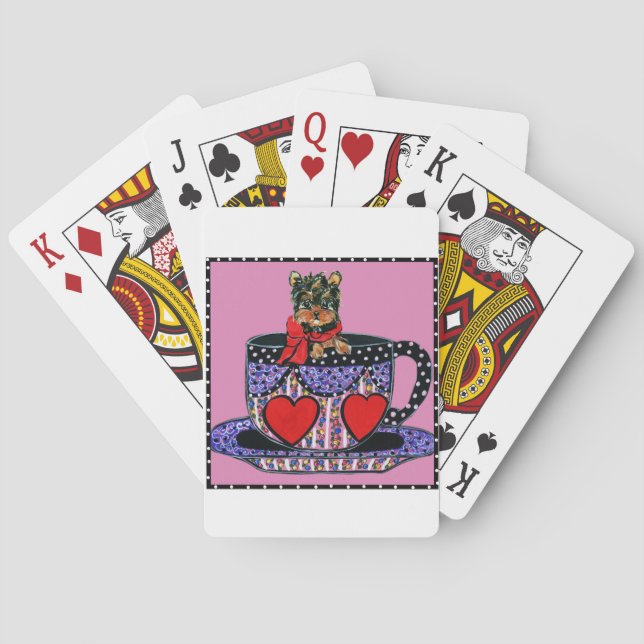 Yorkie Poo Poker Cards (Back)