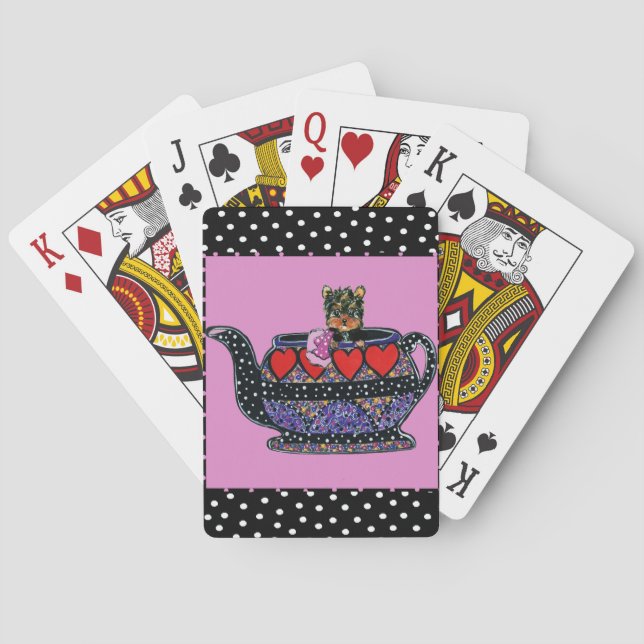 Yorkie Poo Poker Cards (Back)