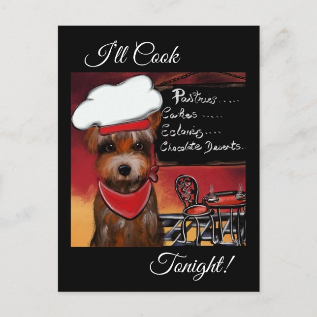 YORKIE POO   POSTCARD (Front)