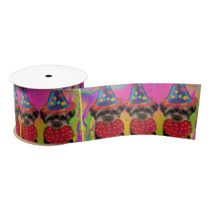 Yorkie Poo Satin Ribbon