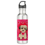 YORKIE POO STAINLESS STEEL WATER BOTTLE