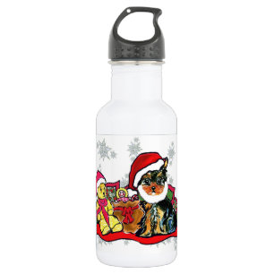 YORKIE POO STAINLESS STEEL WATER BOTTLE