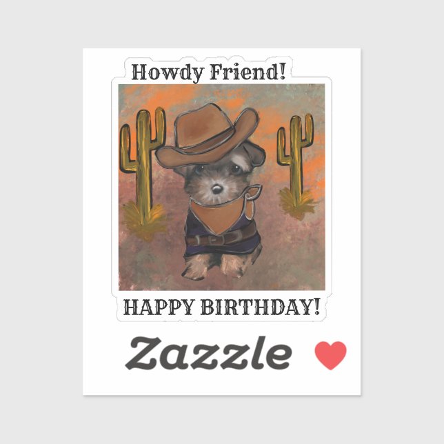 Yorkie Poo Sticker (Sheet)