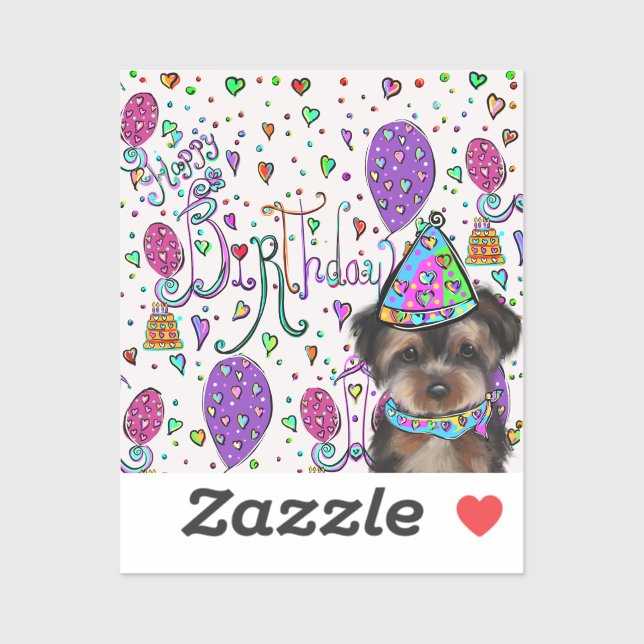 Yorkie Poo Sticker (Sheet)