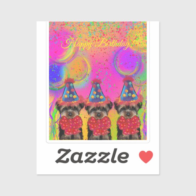 Yorkie Poo Sticker (Sheet)