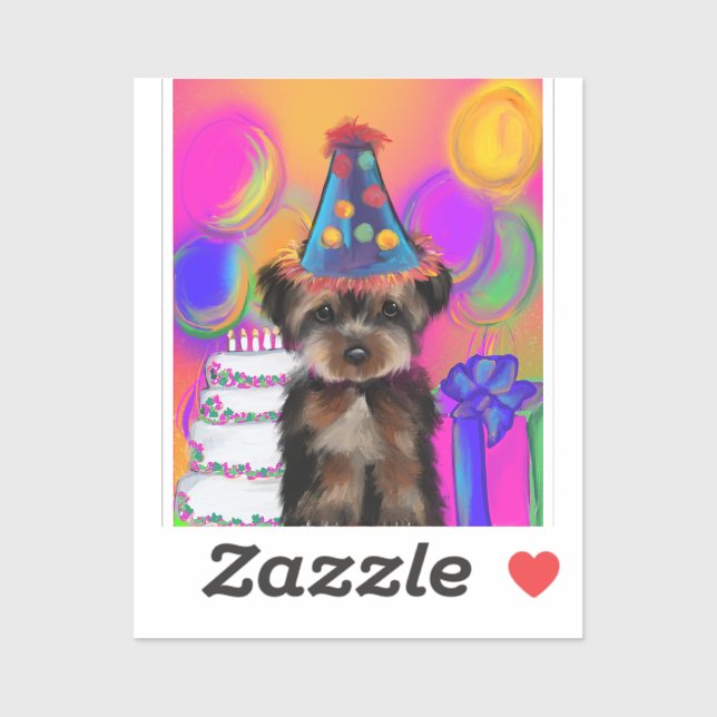 YORKIE POO         STICKER (Sheet)