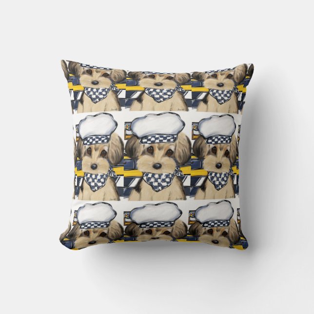 YORKIE POO THROW PILLOW (Front)