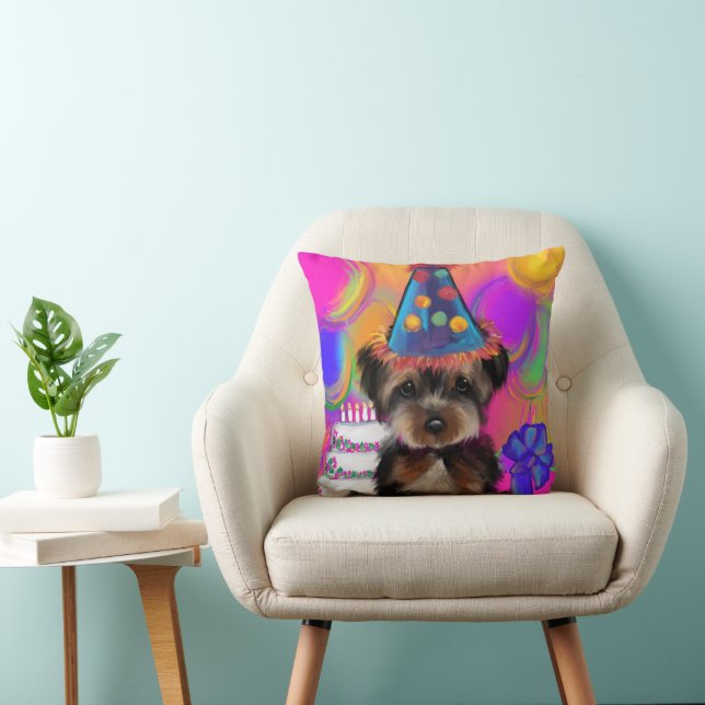 YORKIE POO              THROW PILLOW (Chair)