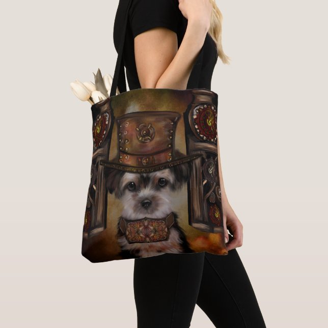 Yorkie Poo Tote Bag (Close Up)
