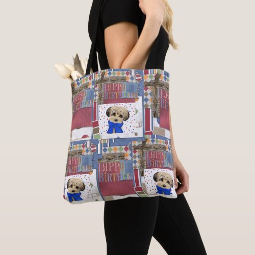 YORKIE POO TOTE BAG