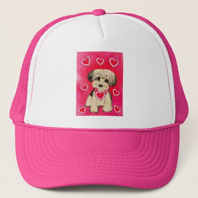 YORKIE POO TRUCKER HAT (Front)